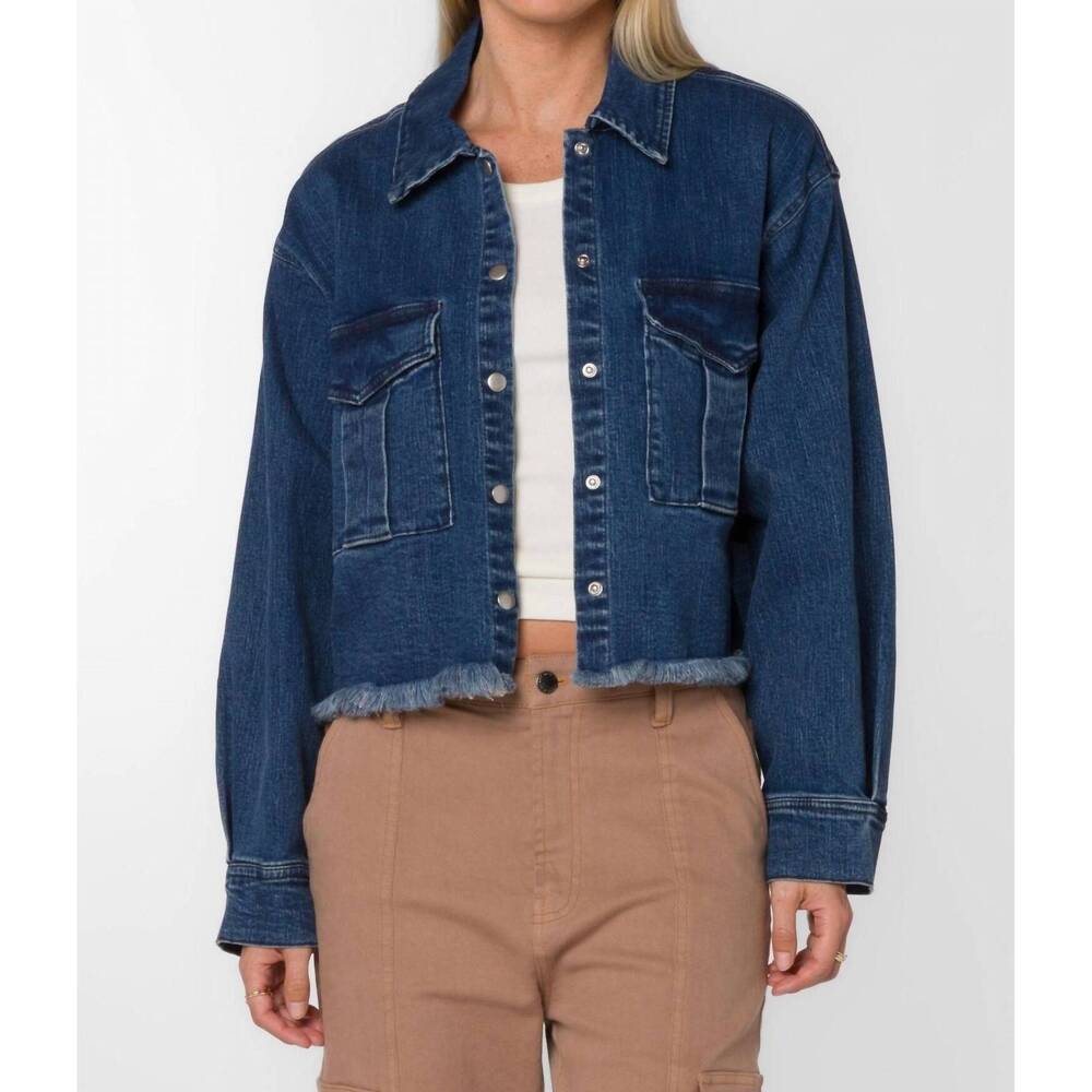 NEW VELVET HEART elysium denim jacket in blue